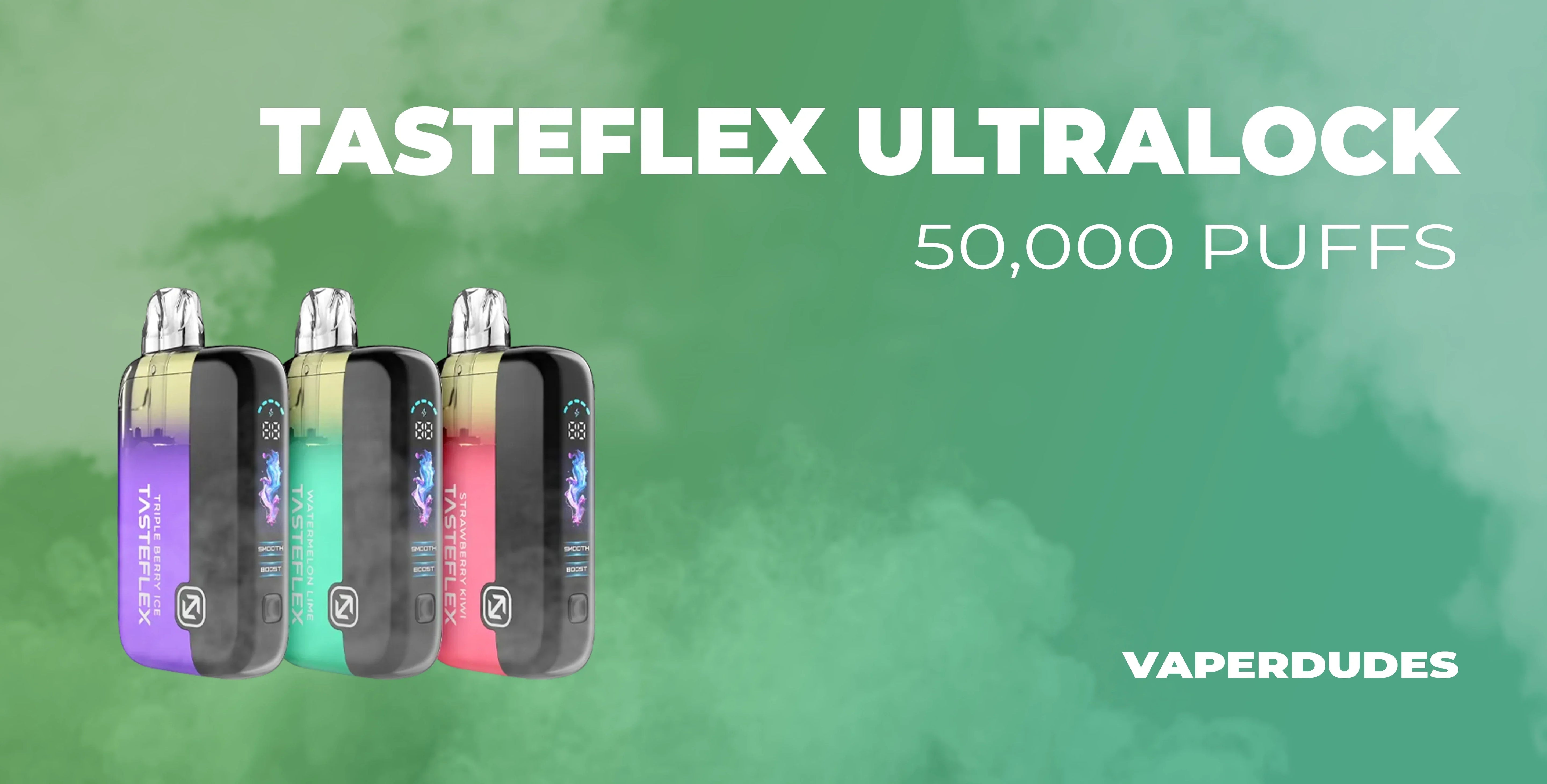 TasteFlex UltraLock 50000 Puffs Review at VaperDudes