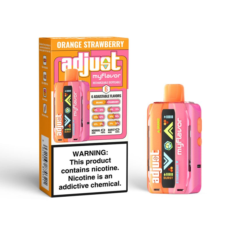 flavor adjust vape Orange Strawberry Adjust MyFlavor 40k Disposable Vape flavor adjust vape Orange Strawberry Adjust MyFlavor 40k Disposable Vape
