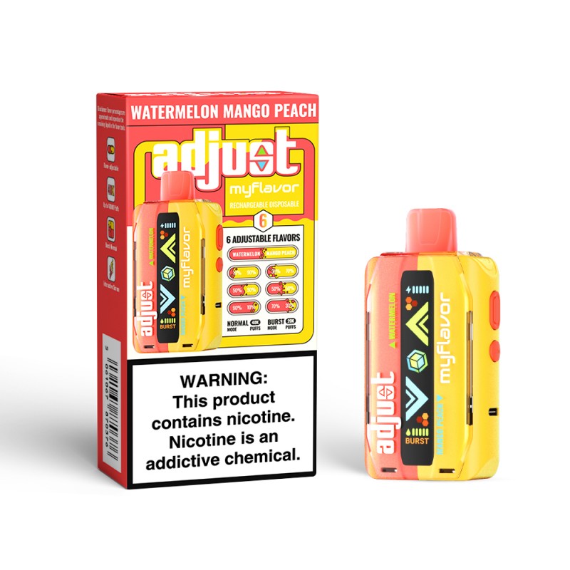 my flavor vape Watermelon Mango Peach Adjust MyFlavor 40k Disposable Flavors:Mango Device Only Arkansas businesses adjust to