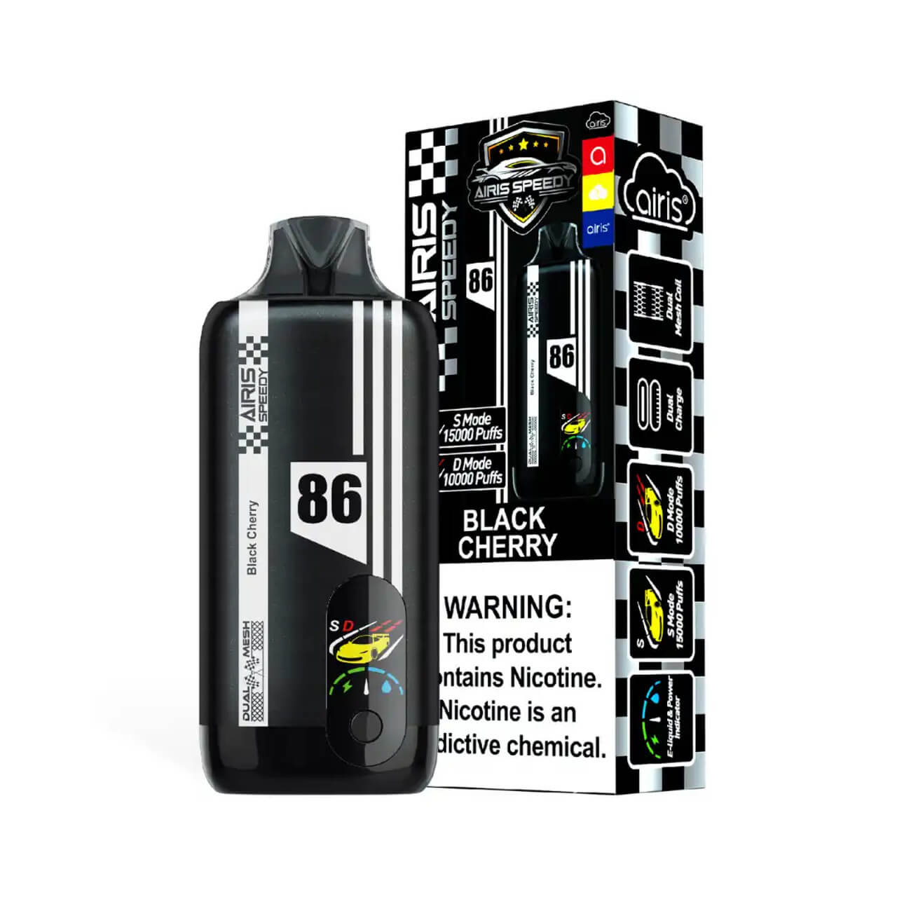 Black Cherry Airis Speedy 15000 Disposable Vape Black Cherry Airis Speedy 15000 Disposable Vape