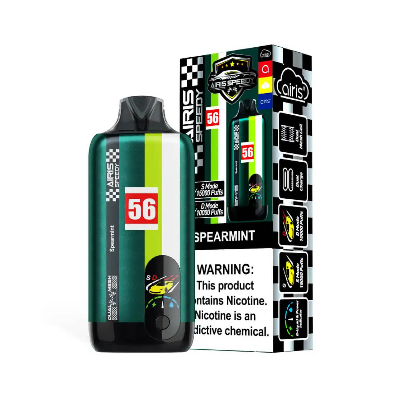 Spearmint Airis Speedy 15000 Disposable Vape Spearmint Airis Speedy 15000 Disposable Vape