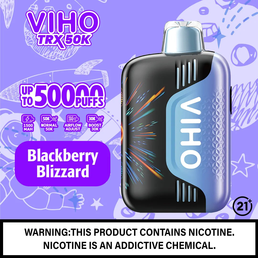 Blackberry Blizzard VIHO TRX 50k Disposable Vape Blackberry Blizzard VIHO TRX 50k Disposable Vape