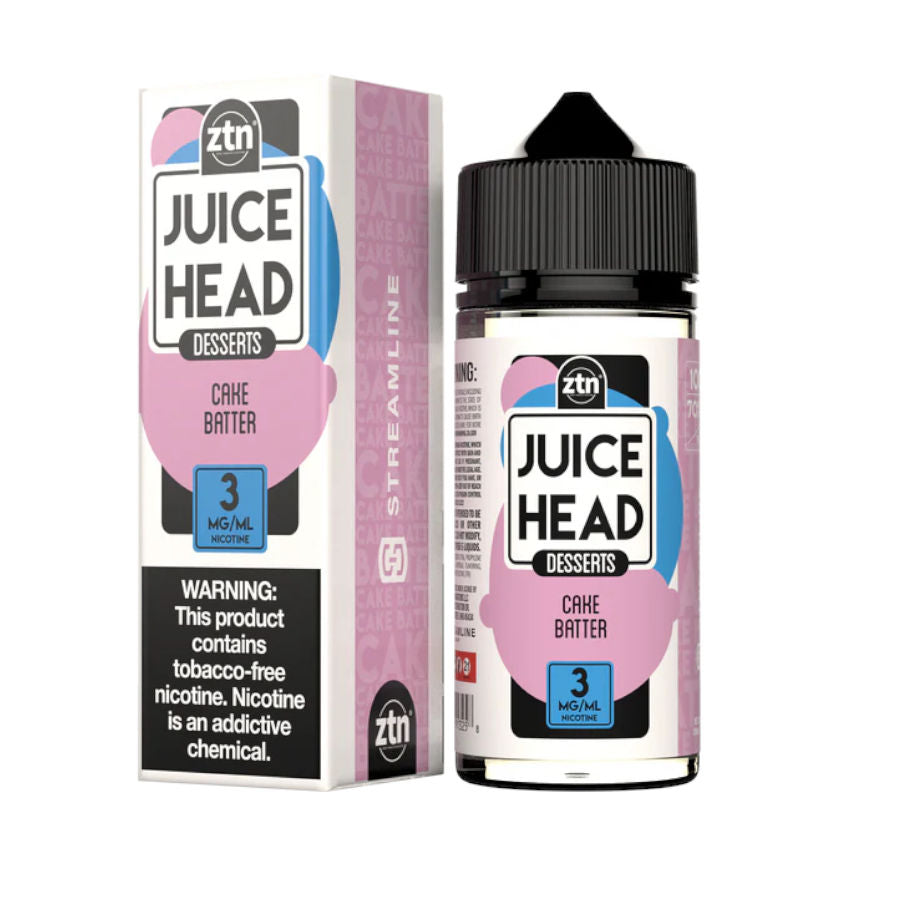 Cake Batter Juice Head E-Liquid Premium E-Liquid 30ml or 100ml