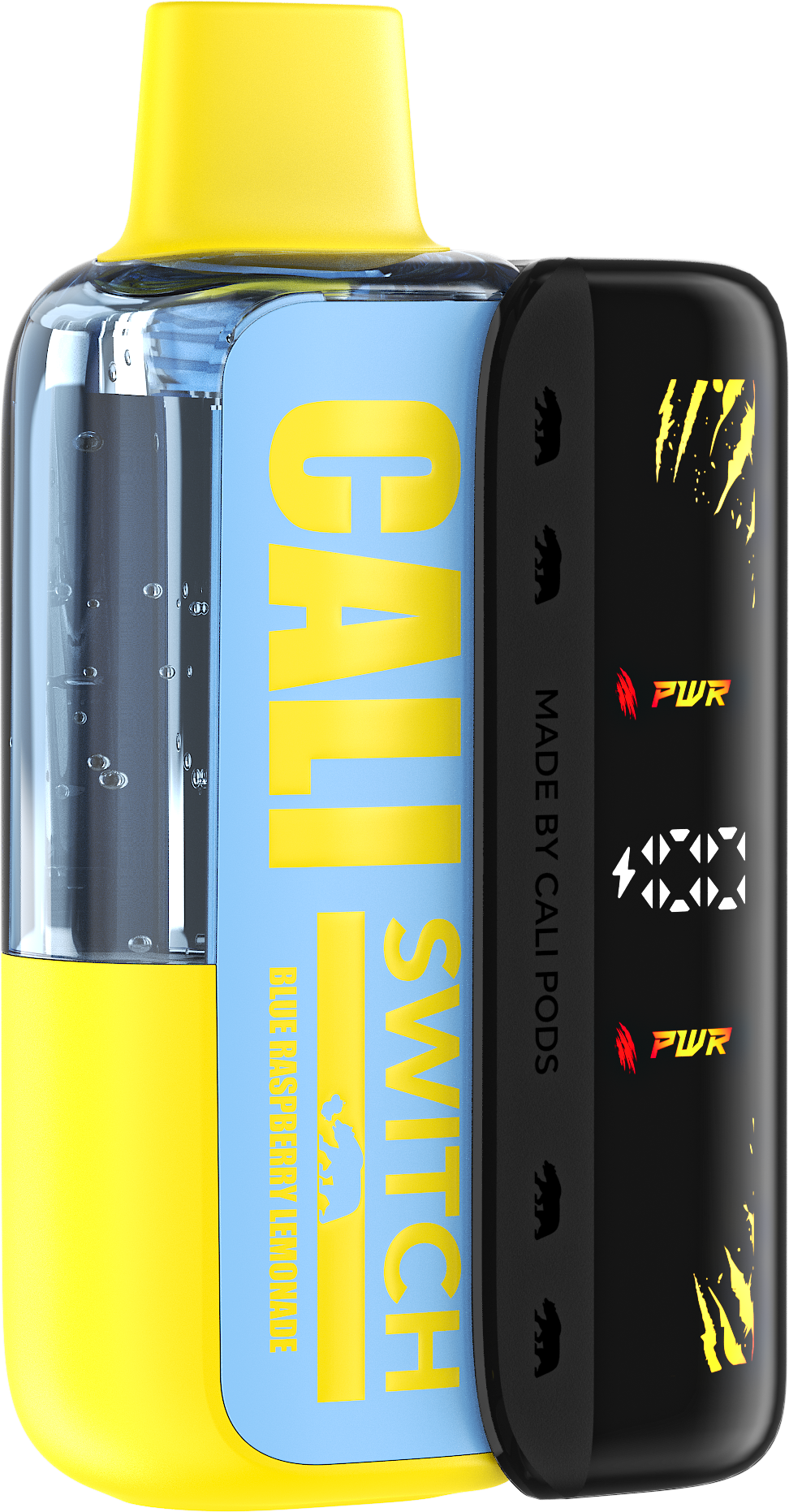 Cali Switch 50K Blue Raspberry Lemonade Kit with rechargeable battery - 50,000 puffs, 15mL, 5% nicotine