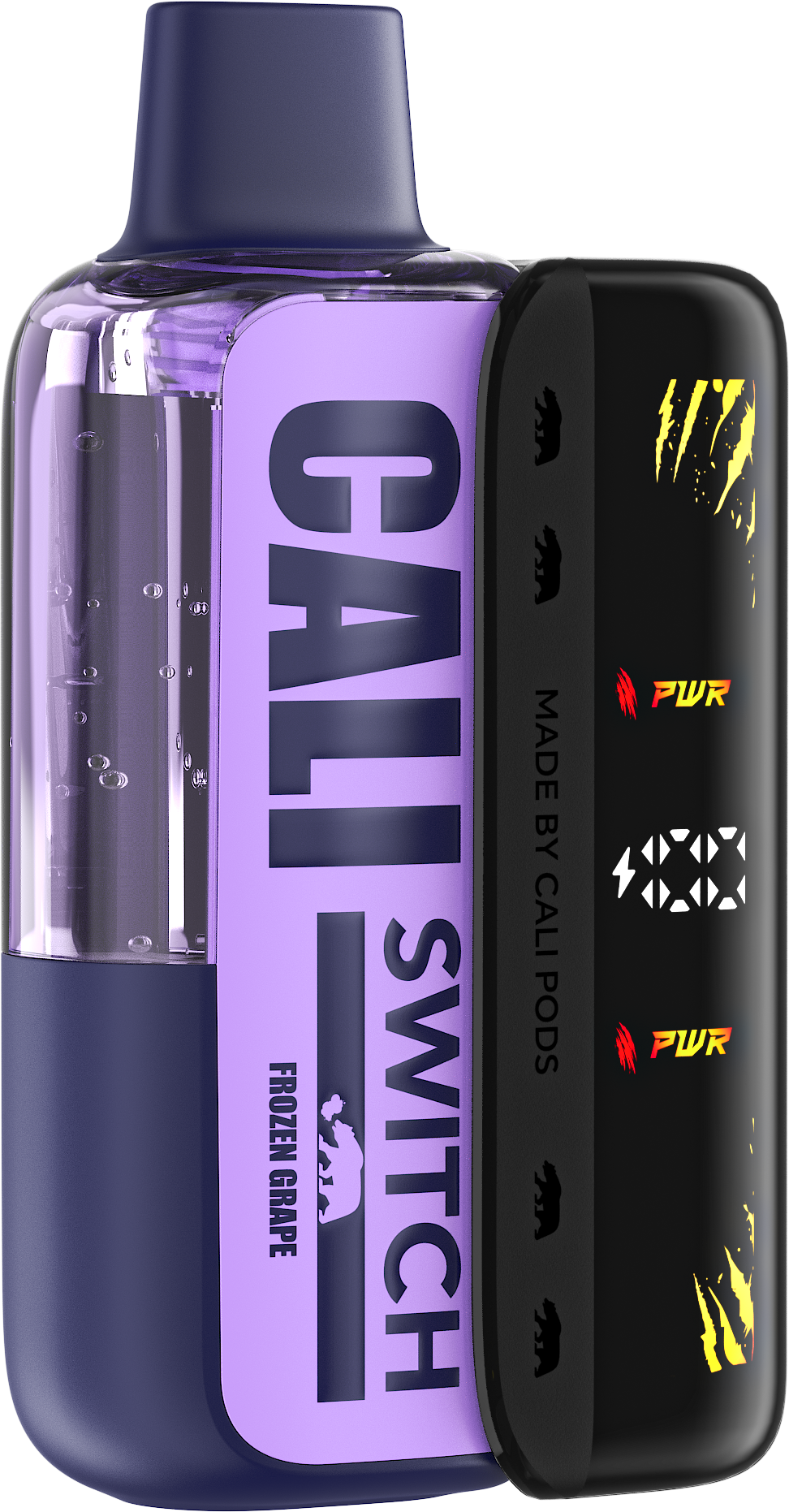 Cali Switch 50K Frozen Grape Kit with rechargeable battery - 50,000 puffs, 15mL, 5% nicotine