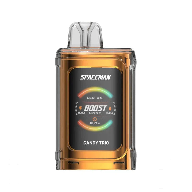 spaceman prism 20000 puffs disposable vape Candy Trio 20K Please Choose Colour:Champagne Golden Ranked and tested, the complete