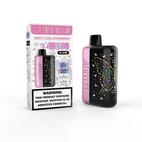 Fruity Cool Strawberry Luff Bar Flare 40k Disposable Vape Fruity Cool Strawberry Luff Bar Flare 40k Disposable Vape