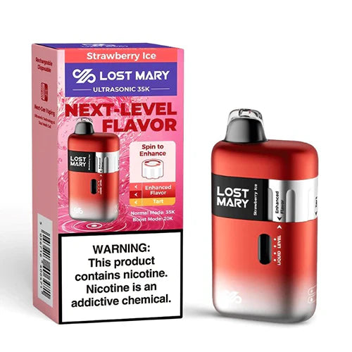 Strawberry Ice Lost Mary Ultrasonic 35K Disposable Vape Strawberry Ice Lost Mary Ultrasonic 35K Disposable Vape