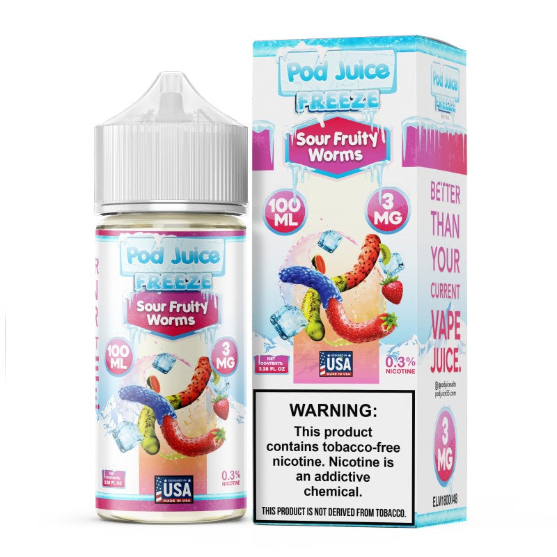 Sour Fruity Worms By Pod Juice 55 E-Liquids - $13.99 Vape Juice Sour Fruity Worms By Pod Juice 55 E-Liquids - $13.99 Vape Juice