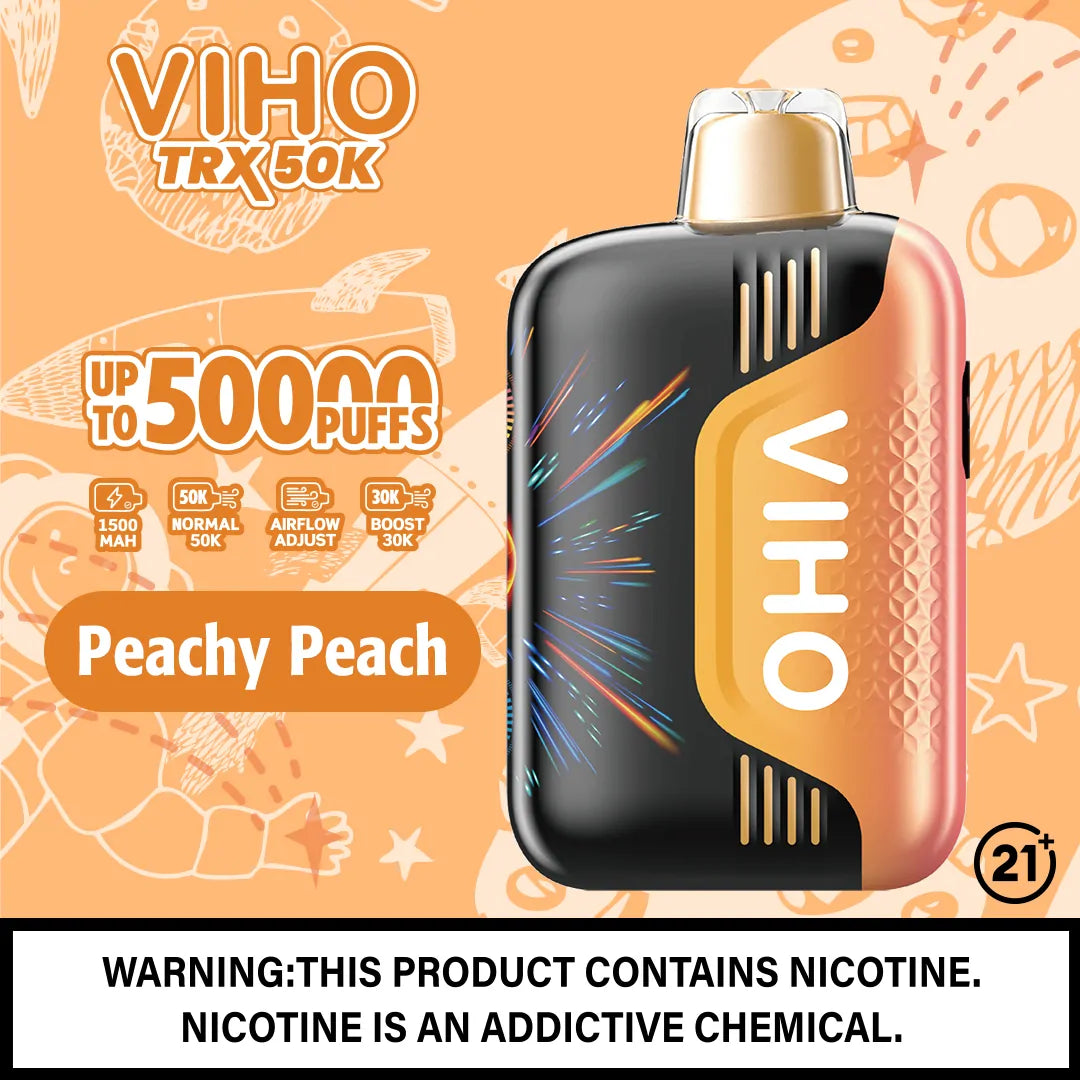 Peachy Peach VIHO TRX 50k Disposable Vape