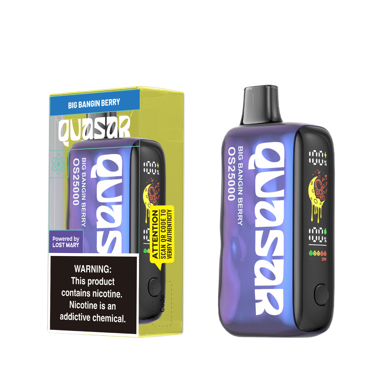 Big Bangin Berry Lost Mary Quasar OS25000 Disposable Vape Big Bangin Berry Lost Mary Quasar OS25000 Disposable Vape