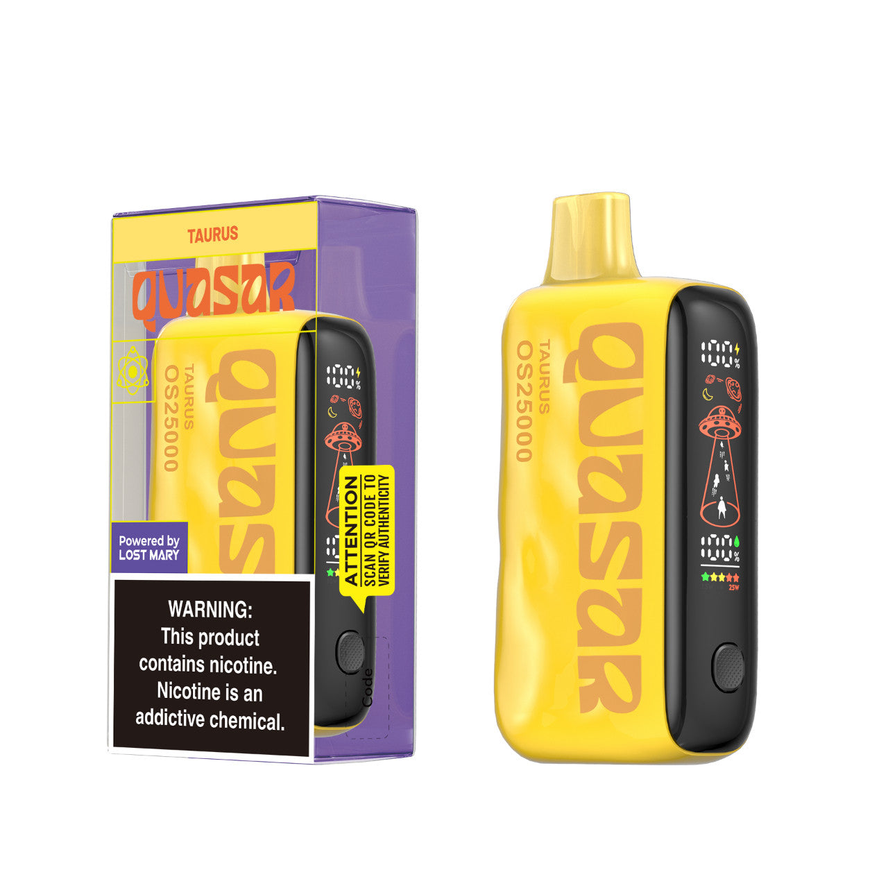 Taurus Lost Mary Quasar OS25000 Disposable Vape Taurus Lost Mary Quasar OS25000 Disposable Vape