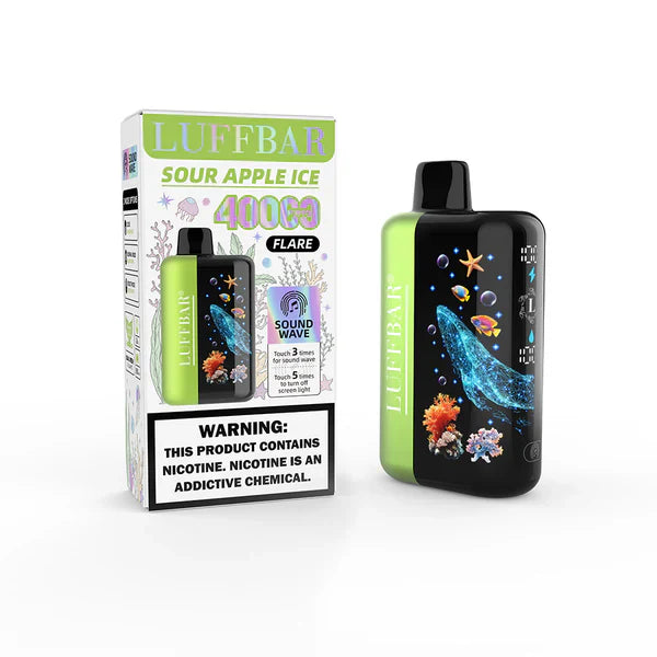 Sour Apple Ice Luff Bar Flare 40k Disposable Vape Sour Apple Ice Luff Bar Flare 40k Disposable Vape