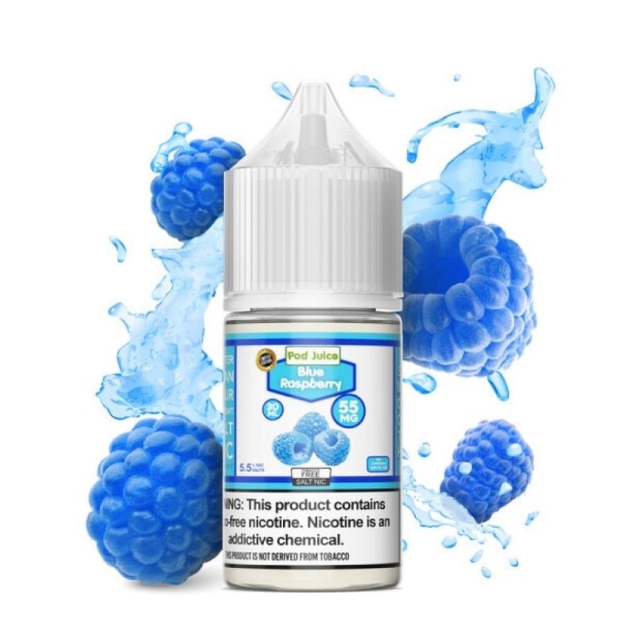 Blue Raspberry By Pod Juice 55 E-Liquids - $13.99 Vape Juice Blue Raspberry By Pod Juice 55 E-Liquids - $13.99 Vape Juice