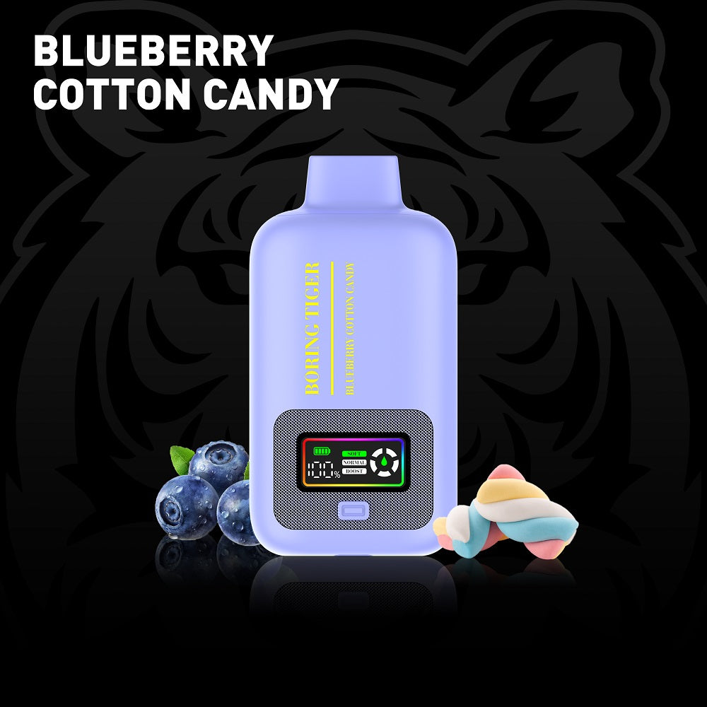 Blueberry Cotton Candy LuffBar Boring Tiger 25k Disposable Vape Blueberry Cotton Candy LuffBar Boring Tiger 25k Disposable Vape