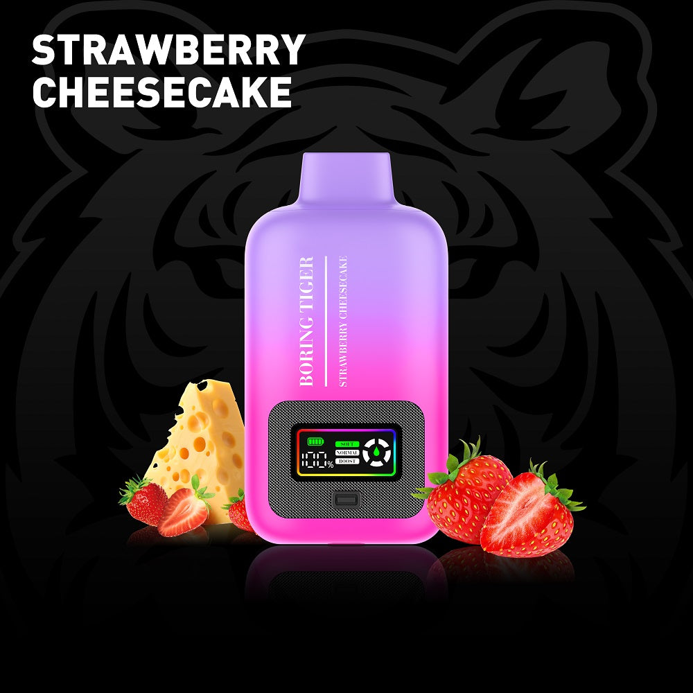 Strawberry Cheesecake LuffBar Boring Tiger 25k Disposable Vape Strawberry Cheesecake LuffBar Boring Tiger 25k Disposable Vape