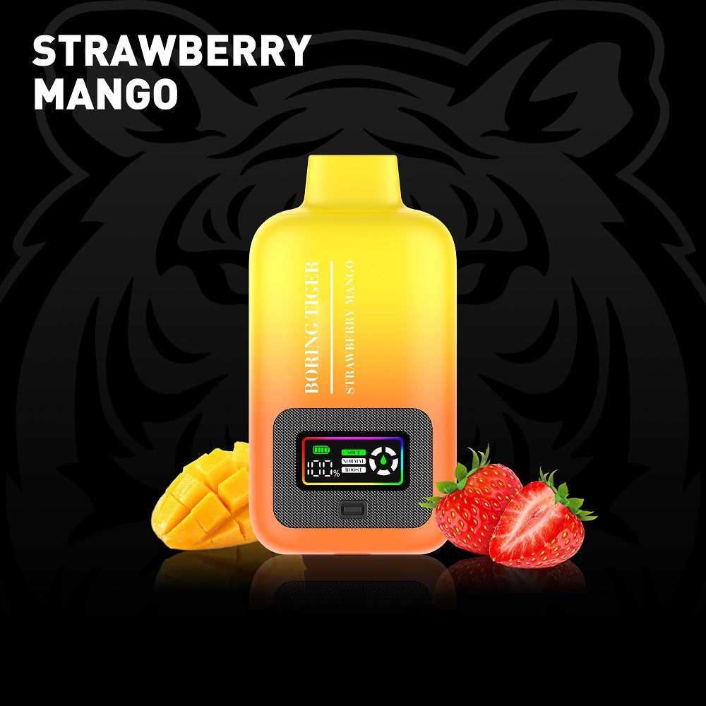 Strawberry Mango LuffBar Boring Tiger 25k Disposable Vape Strawberry Mango LuffBar Boring Tiger 25k Disposable Vape