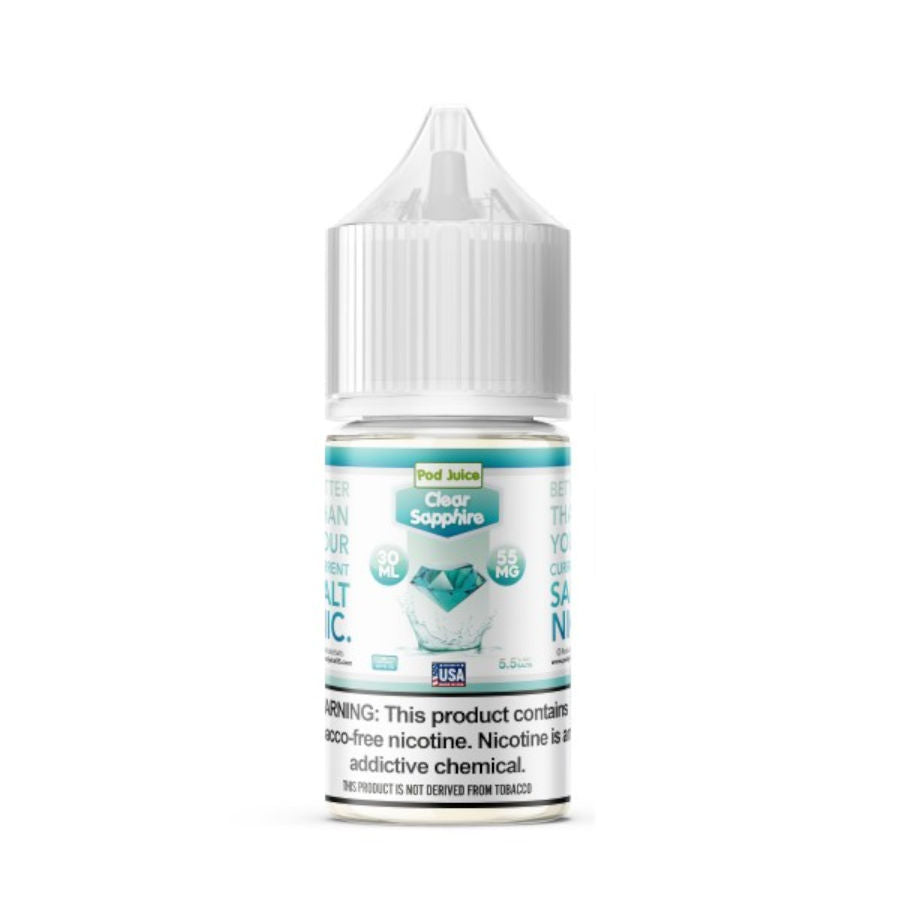 Clear Sapphire By Pod Juice 55 E-Liquids - $13.99 Vape Juice Clear Sapphire By Pod Juice 55 E-Liquids - $13.99 Vape Juice
