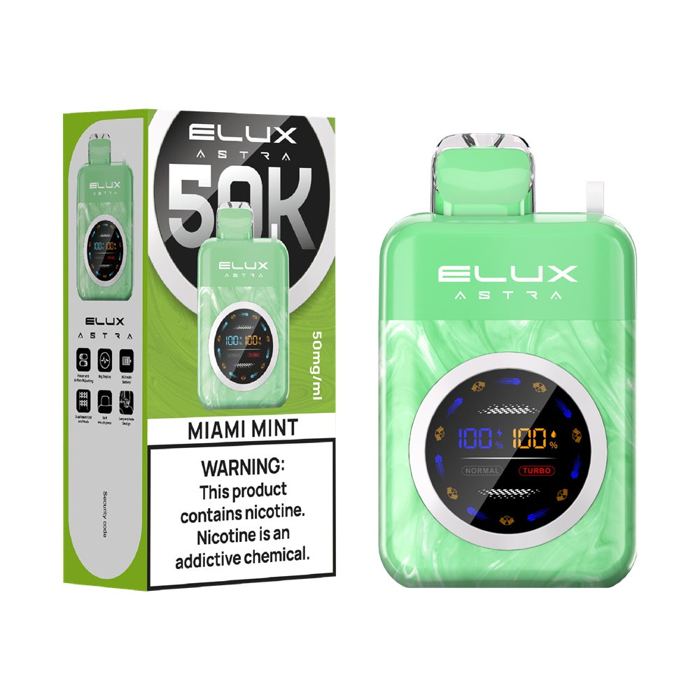 Miami Mint Elux Astra 50K Disposable Vape Miami Mint Elux Astra 50K Disposable Vape