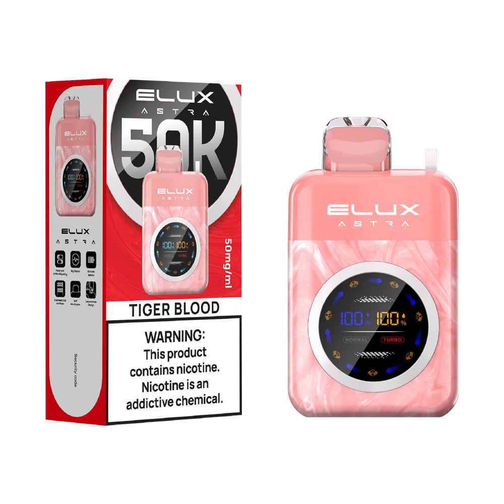 Tiger Blood Elux Astra 50K Disposable Vape Tiger Blood Elux Astra 50K Disposable Vape