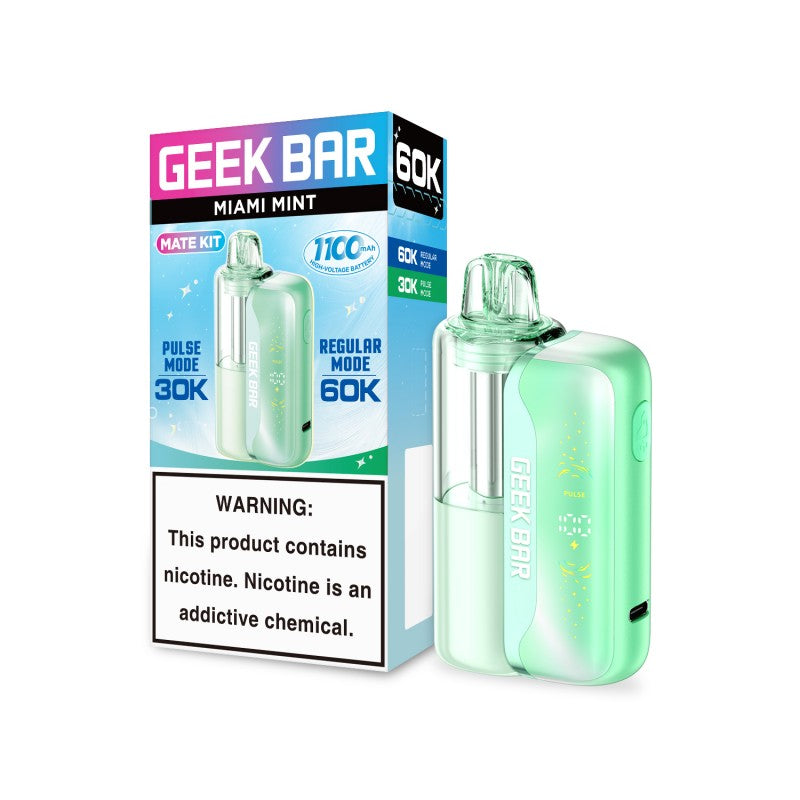 Miami Mint Geek Bar Mate 60k Disposable Vape Kit