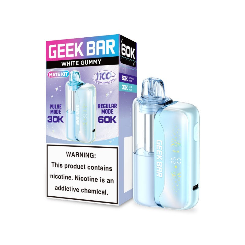White Gummy Geek Bar Mate 60k (KIT)