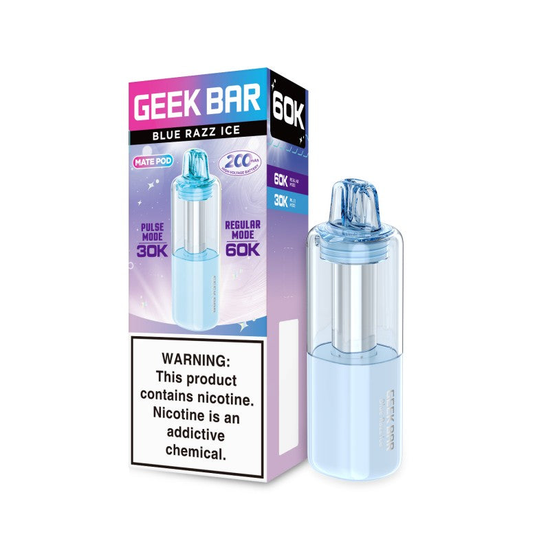 Blue Razz Ice Geek Bar Mate 60k (POD)