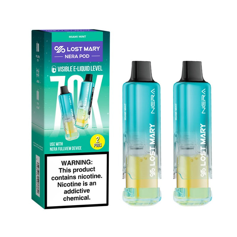 Miami Mint Lost Mary NERA Fullview 70k (POD) Disposable Vape Miami Mint Lost Mary NERA Fullview 70k (POD) Disposable Vape