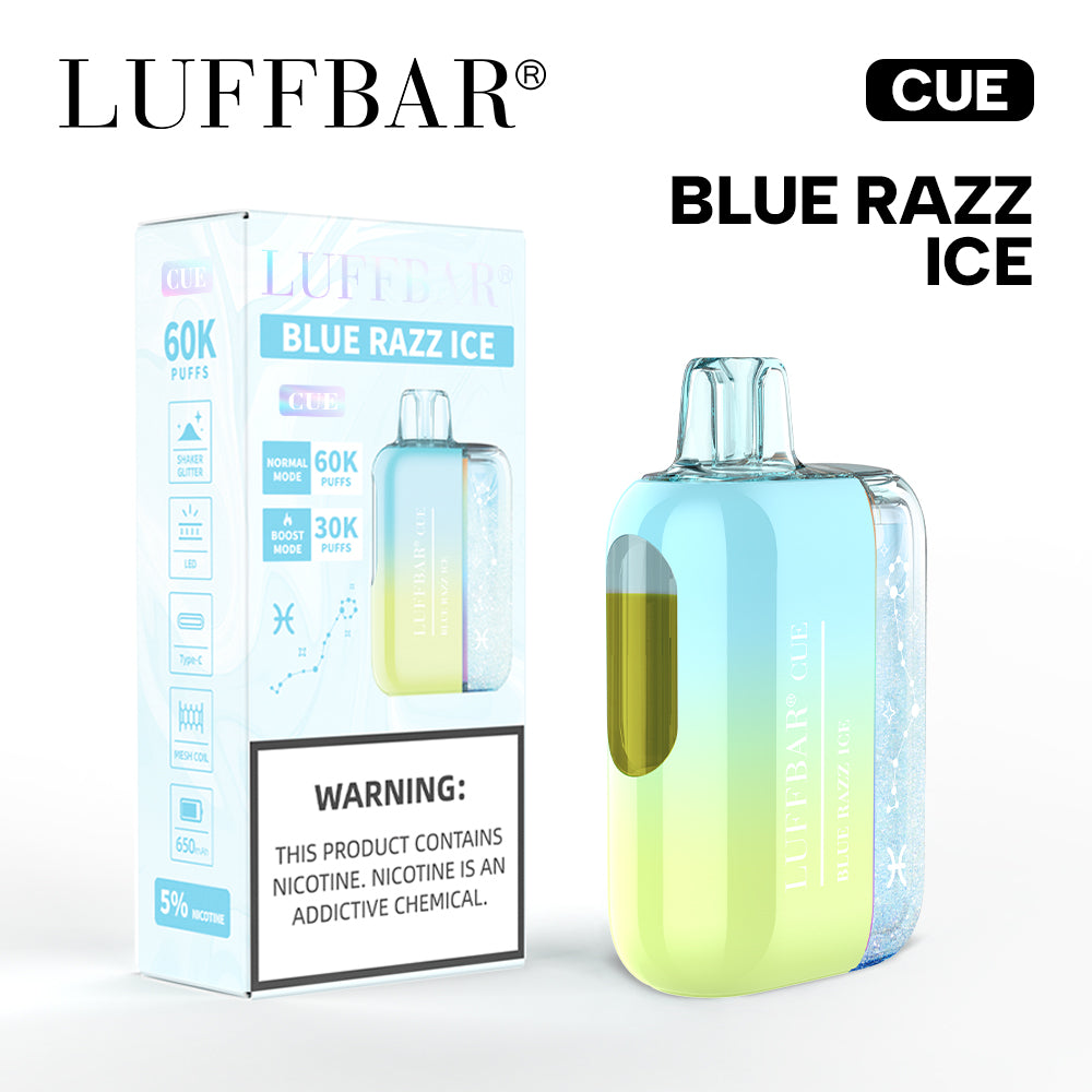 Blue Razz Ice Luff Bar Cue 60k
