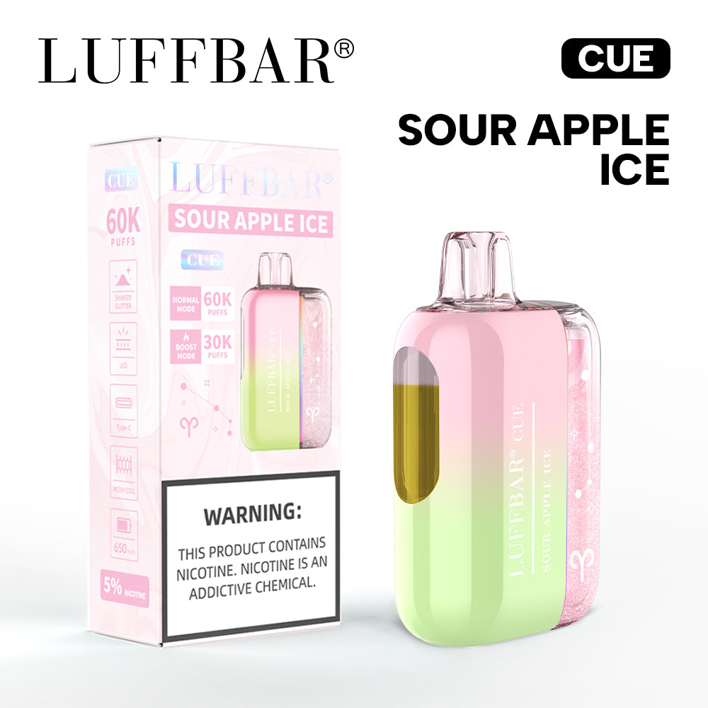 Sour Apple Ice Luff Bar Cue 60k