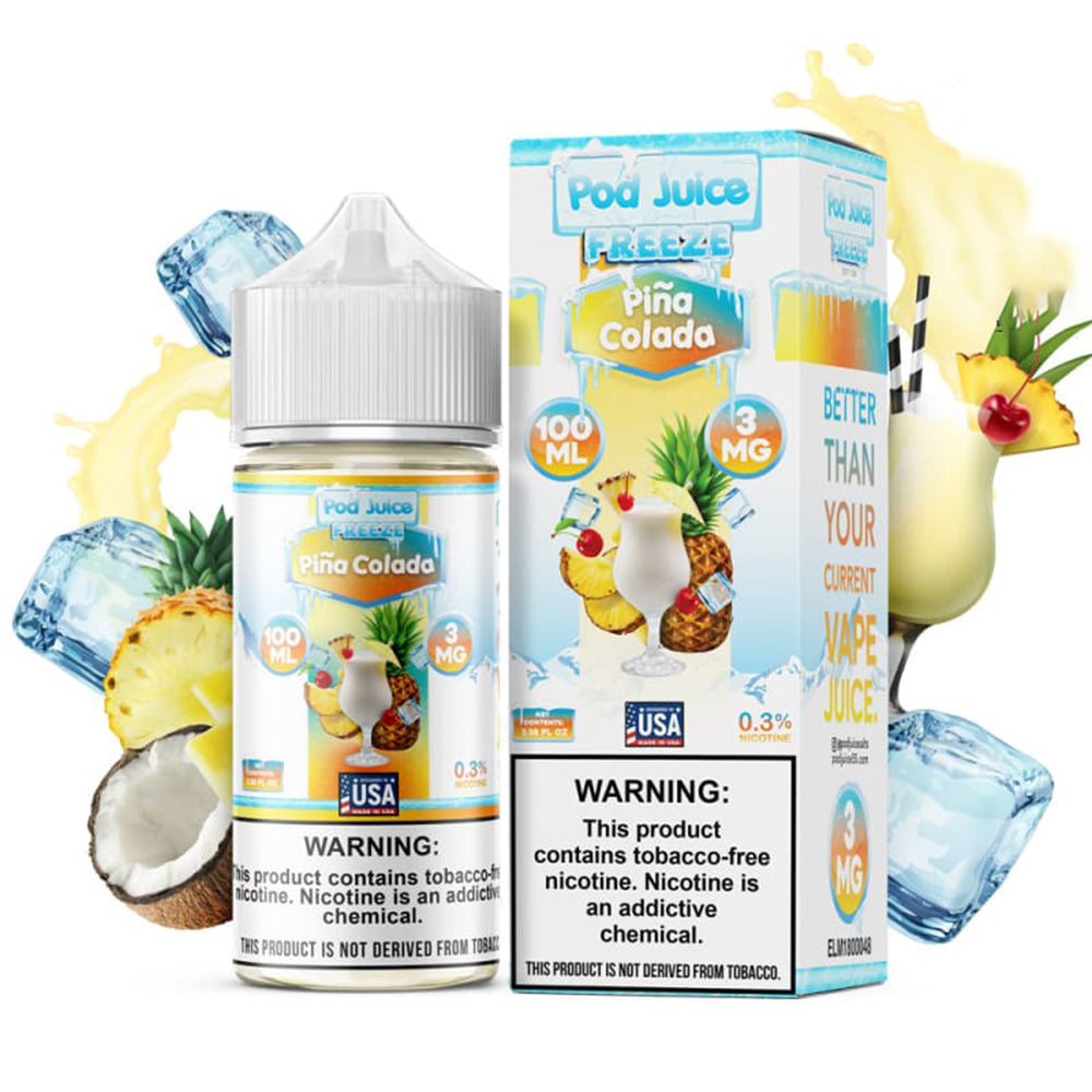 best pina colada vape juice Pina Colada Freeze By Pod Juice 55 E-Liquids