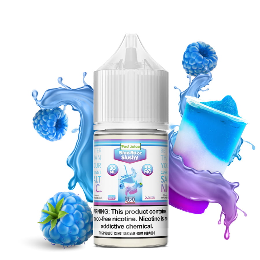 Blue Razz Slushy By Pod Juice 55
