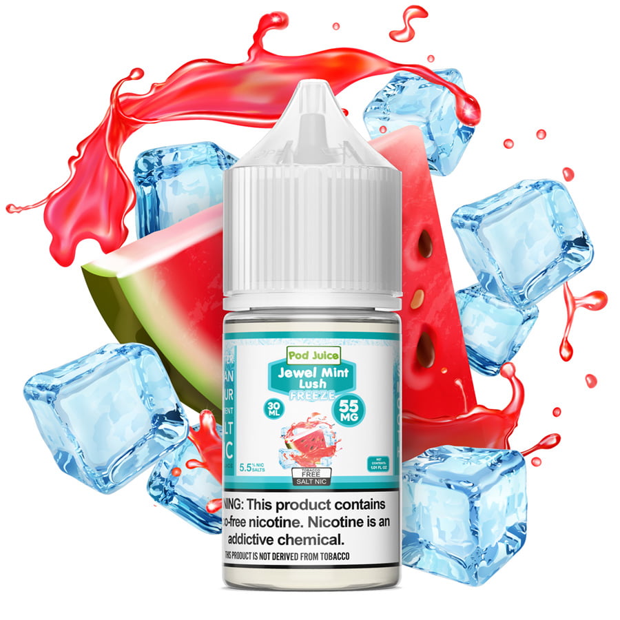 Jewel Mint Lush Freeze By Pod Juice 55 E-Liquids - $13.99 Vape Juice Jewel Mint Lush Freeze By Pod Juice 55 E-Liquids - $13.99 Vape Juice