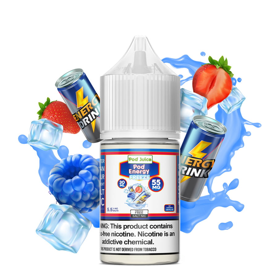 Pod Energy Freeze By Pod Juice 55 E-Liquids - $13.99 Vape Juice Pod Energy Freeze By Pod Juice 55 E-Liquids - $13.99 Vape Juice