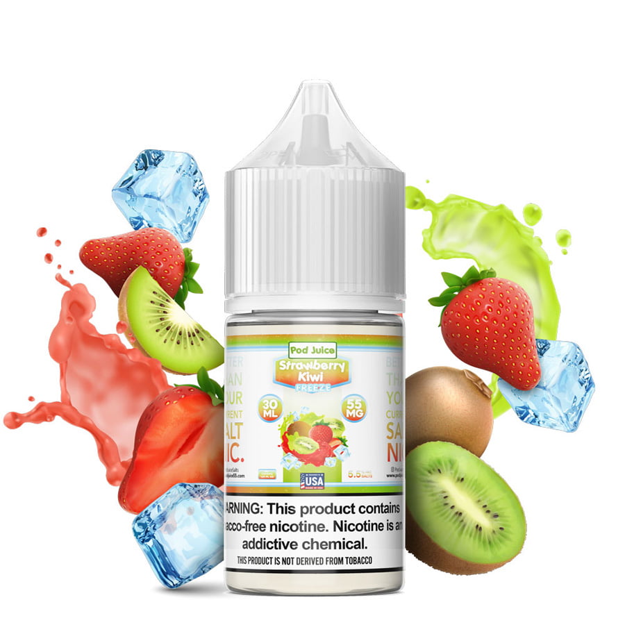 Strawberry Kiwi Freeze By Pod Juice 55 E-Liquids - $13.99 Vape Juice Strawberry Kiwi Freeze By Pod Juice 55 E-Liquids - $13.99 Vape Juice