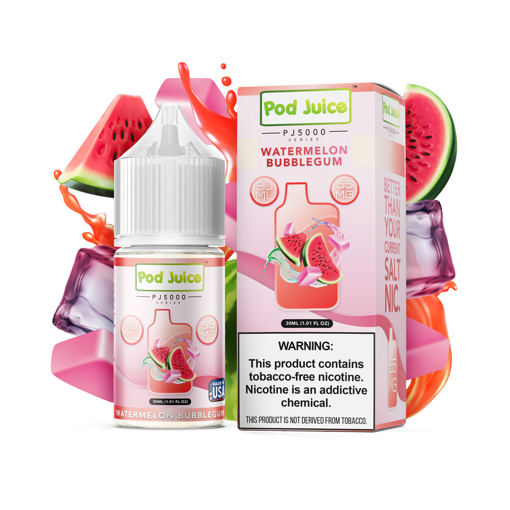 Watermelon Bubblegum By Pod Juice 55 (PJ 5000 Series) E-Liquids - $13.99 Vape Juice Watermelon Bubblegum By Pod Juice 55 (PJ 5000 Series) E-Liquids - $13.99 Vape Juice