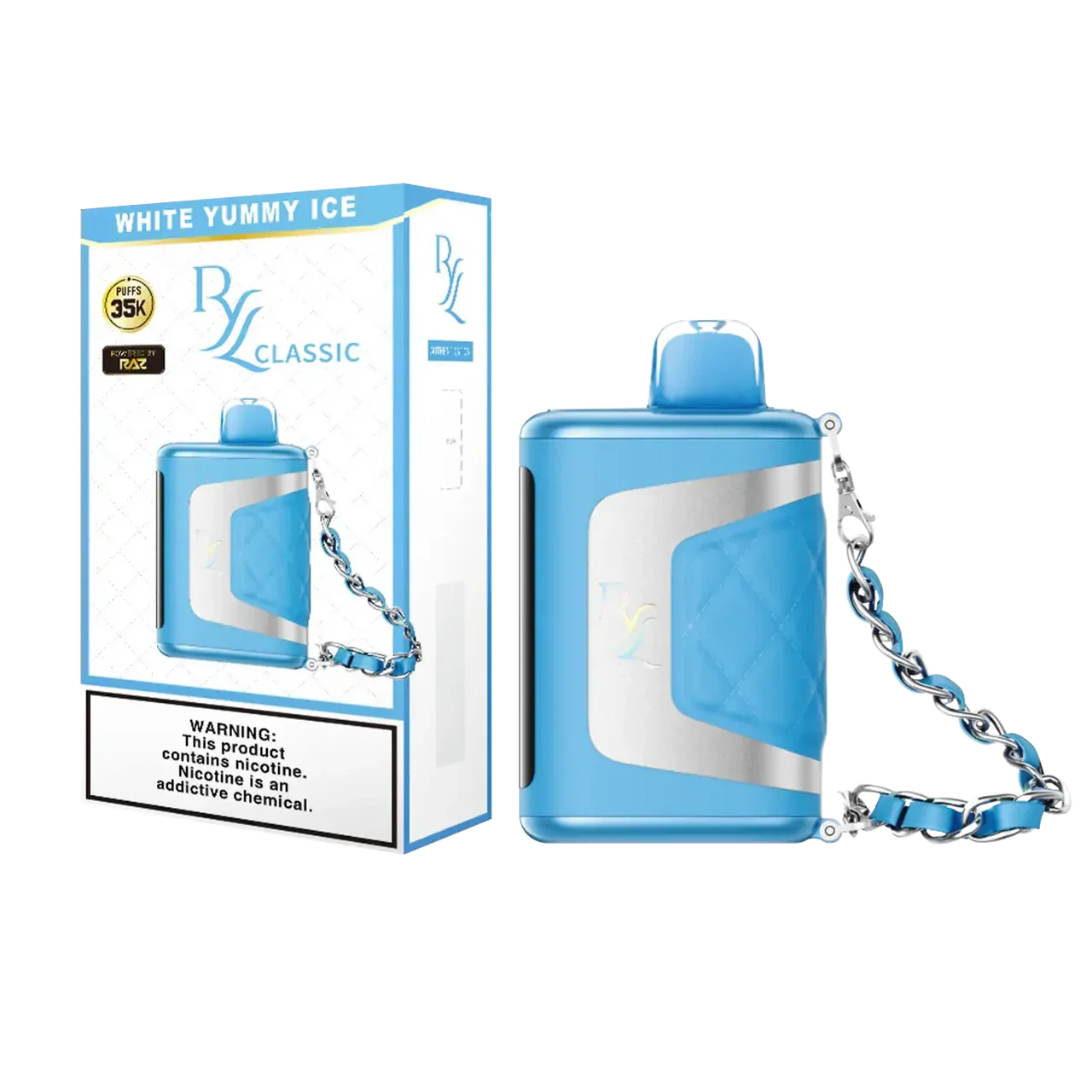 White Yummy Ice RYL Classic 35k by RAZ Disposable Vape White Yummy Ice RYL Classic 35k by RAZ Disposable Vape