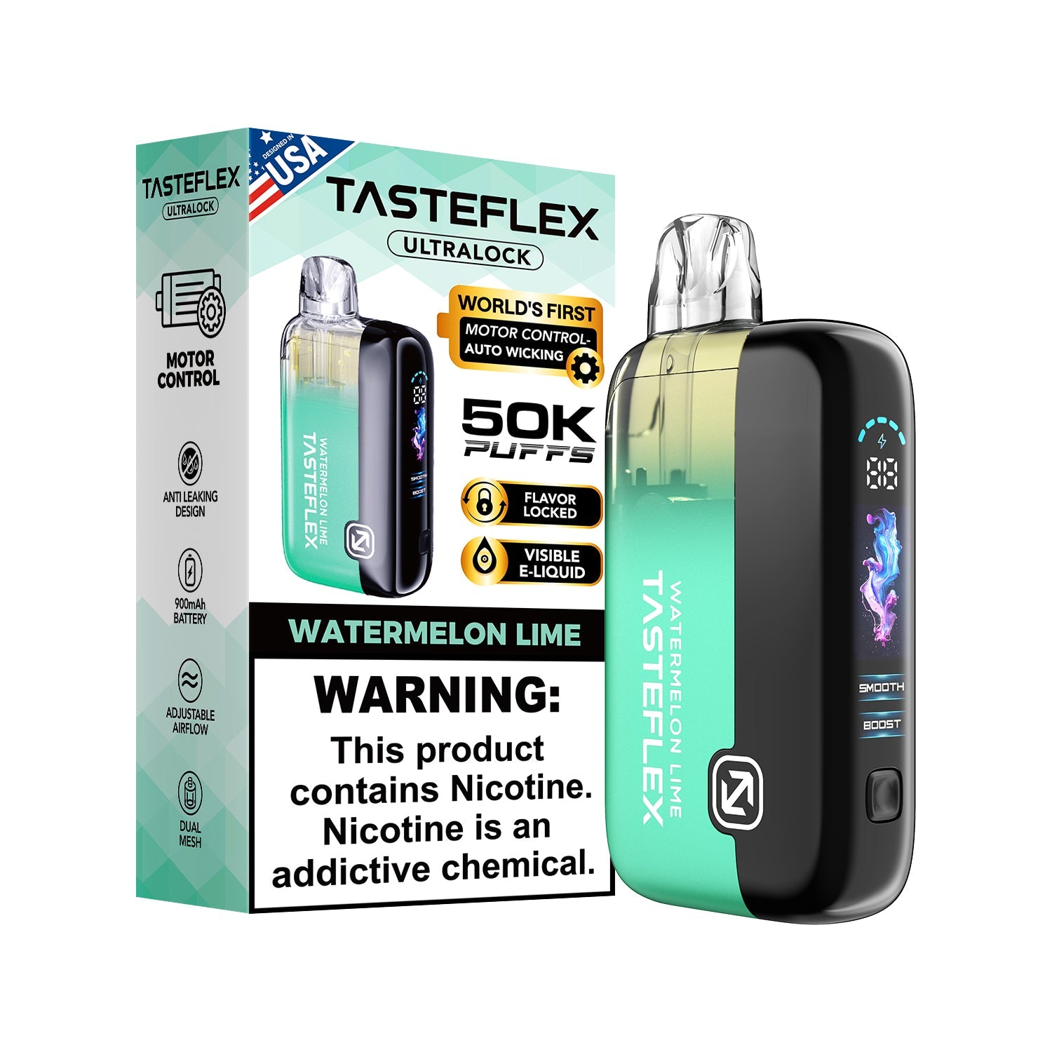 lime flavored vape Watermelon TasteFlex UltraLock 50K Disposable TobaccoFree Choose Flavor:Graham Twist The 7 Best Vape