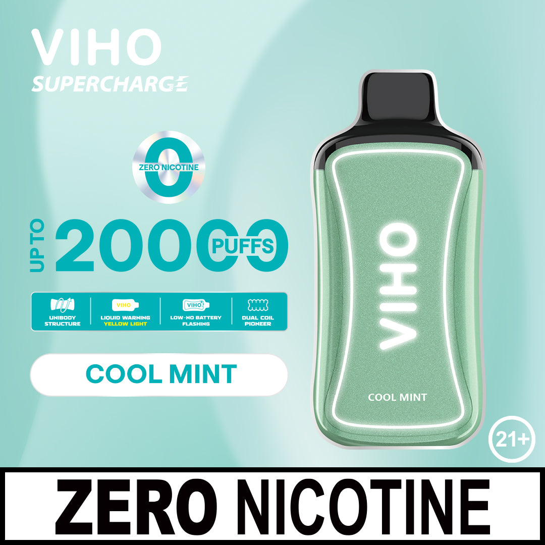 Cool Mint VIHO Supercharge 20k 0% Nicotine