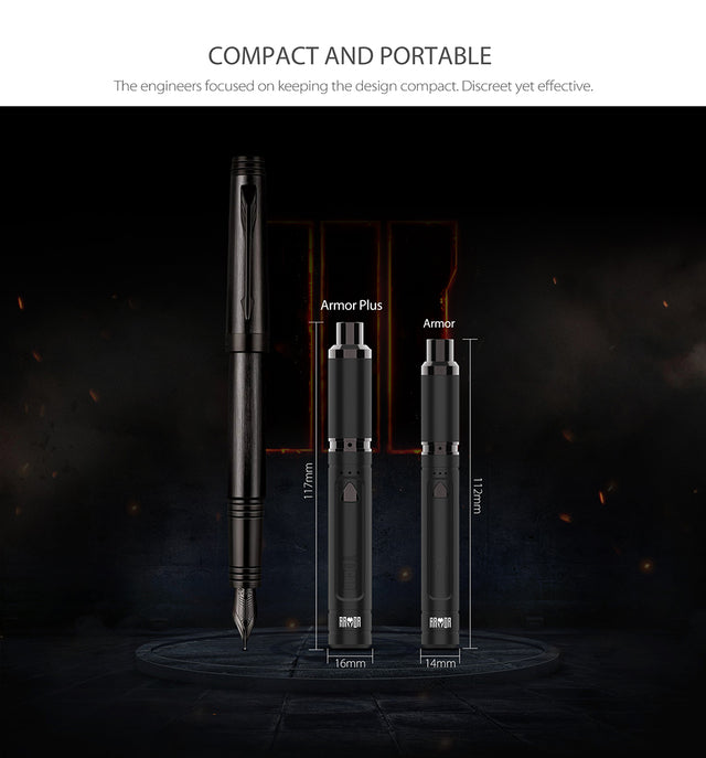 Yocan Armor Plus Concentrate Vaporizer sold by VPdudes made by Yocan | Tags: accessories, all, batteries, e-cig batteries, vape mods, Vaporizers, Yocan