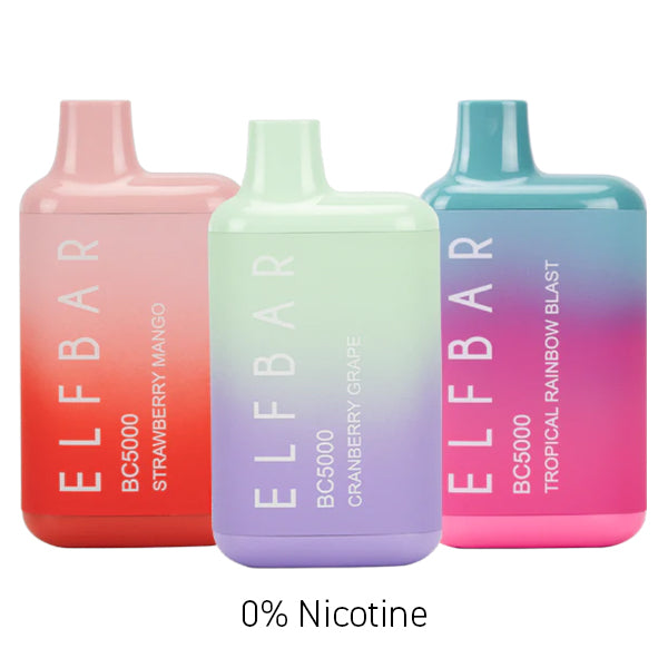 Elf Bar BC5000 Zero(0%) Nicotine: 10 Flavours | Elf Bar Vapes Elf Bar BC5000 Zero(0%) Nicotine: 10 Flavours | Elf Bar Vapes