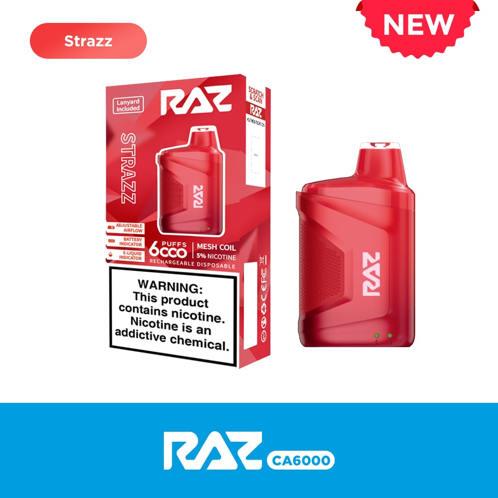 Raz 6000 Vape RAZ CA6000 DISPOSABLE VAPE Raz 6000 Vape RAZ CA6000 DISPOSABLE VAPE