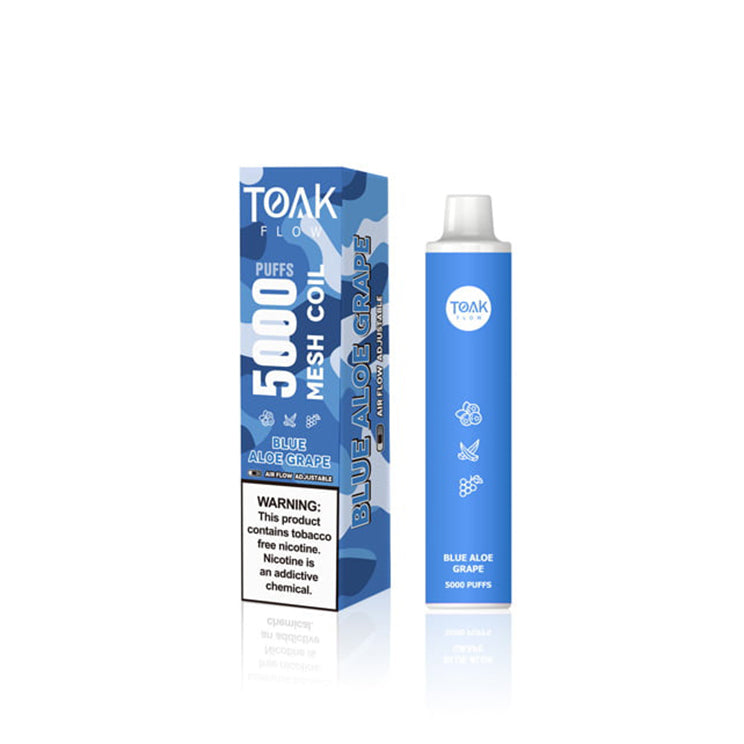 TOAK Flow 5,000 Puffs: 12 Flavours, 16mL Pre-Filled Vape Juice TOAK Flow 5,000 Puffs: 12 Flavours, 16mL Pre-Filled Vape Juice