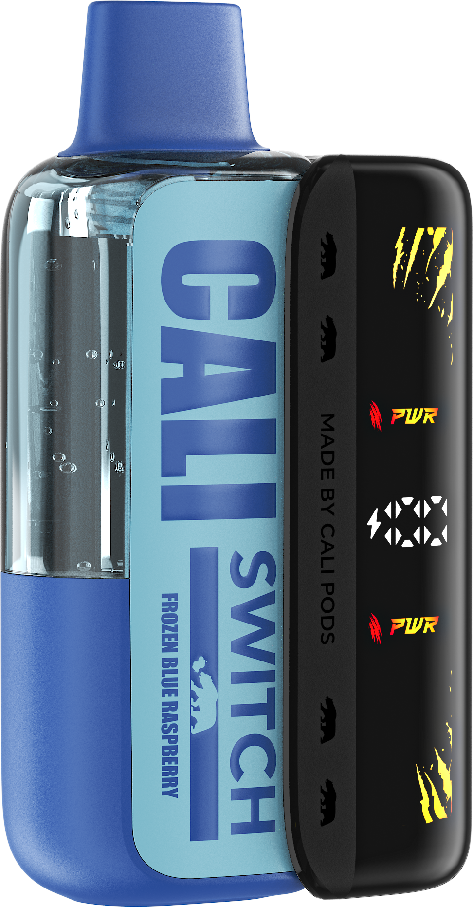 Cali Switch 50K Frozen Blue Raspberry Kit with rechargeable battery - 50,000 puffs, 15mL, 5% nicotine