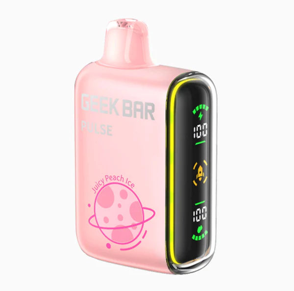 Juicy Peach Ice Geek Bar Pulse 15000 Disposable Vape