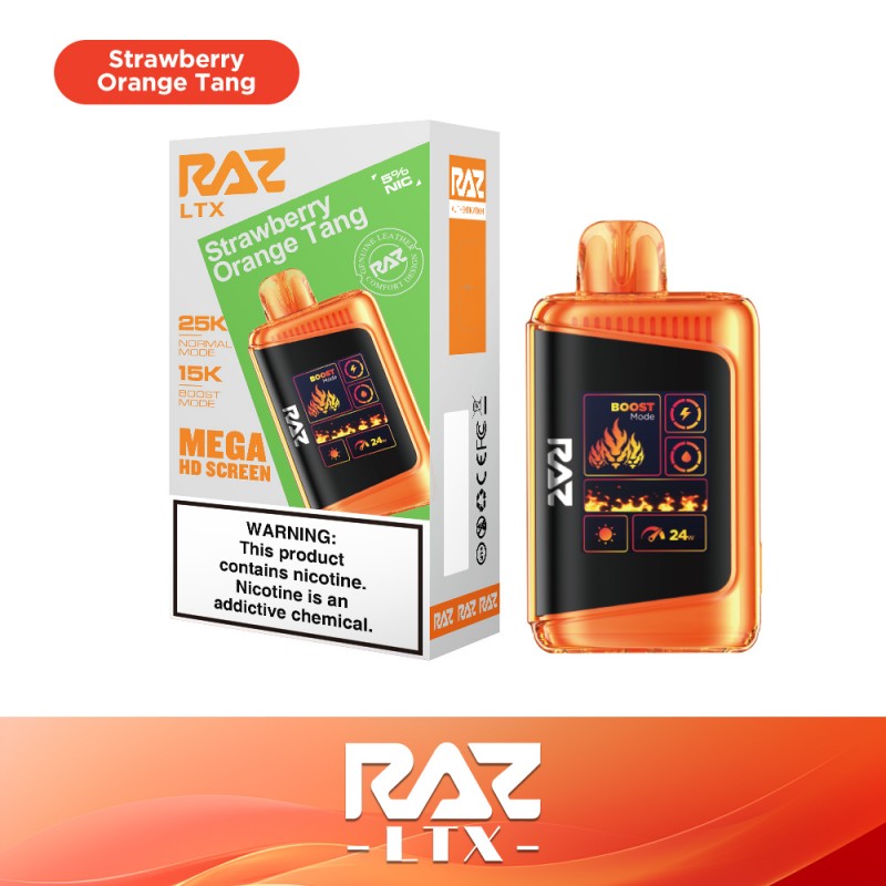 Strawberry Orange Tang RAZ LTX 25k Disposable Vape