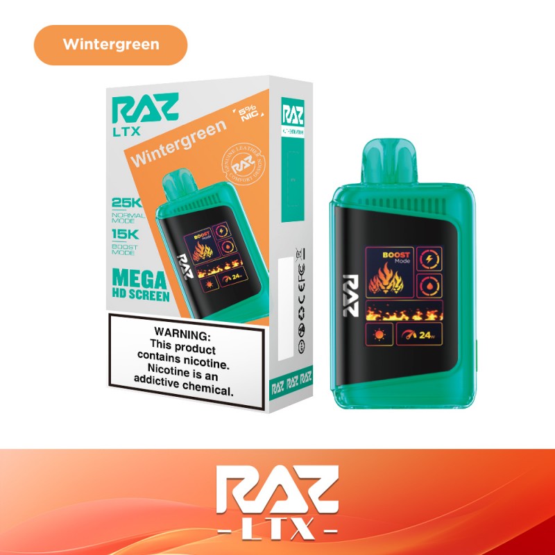 Wintergreen RAZ LTX 25k Disposable Vape