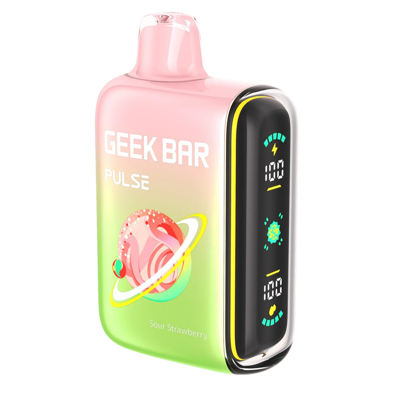 Sour Strawberry Geek Bar Pulse 15k Sour Edition Disposable Vape Sour Strawberry Geek Bar Pulse 15k Sour Edition Disposable Vape
