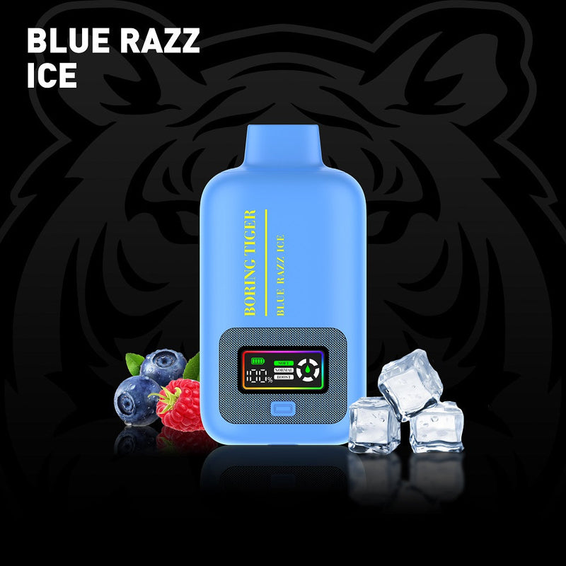 blue razz ice disposable vape Blue Razz Ice LuffBar Boring Tiger 25k Disposable Vape