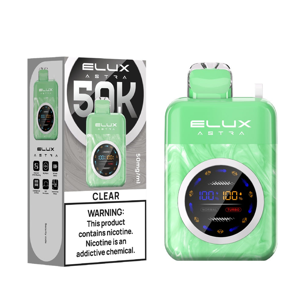 raz clear vape near me Elux Astra 50,000 Puffs Disposable Vape